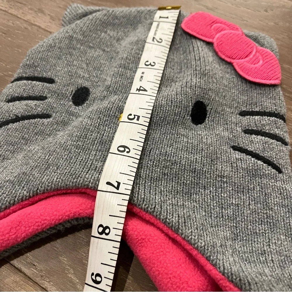 Hello Kitty Toddler Girl Kids Fleece Lined Winter Hat Set of 2 Size S/M